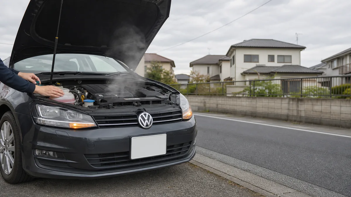 Volkswagen VW 冷却水温度警告灯 赤は即停車 修理1-13万円【2026年版】