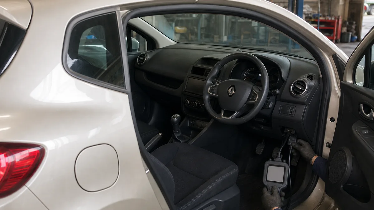 Renault ルノー エアバッグ警告灯 消えない原因と修理費2〜10万円