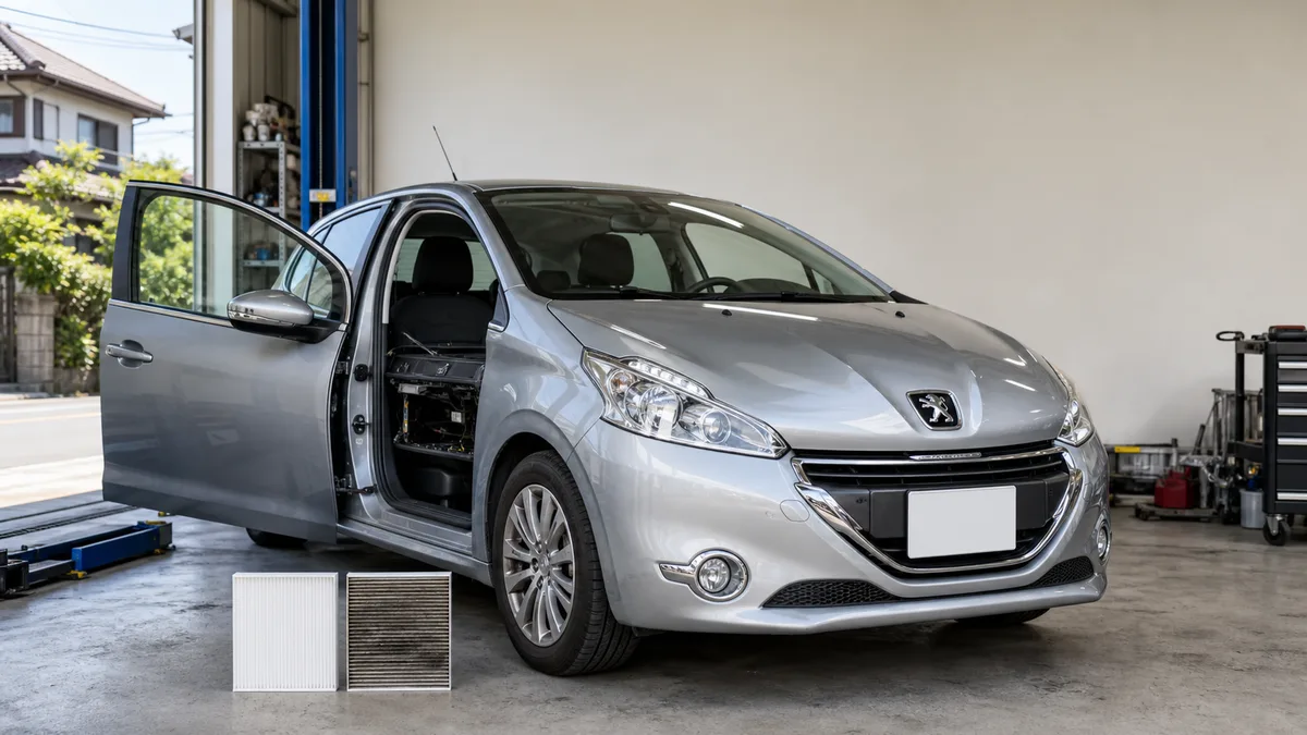 Peugeot プジョー208/2008 エアコンフィルター交換 10分・2千円台