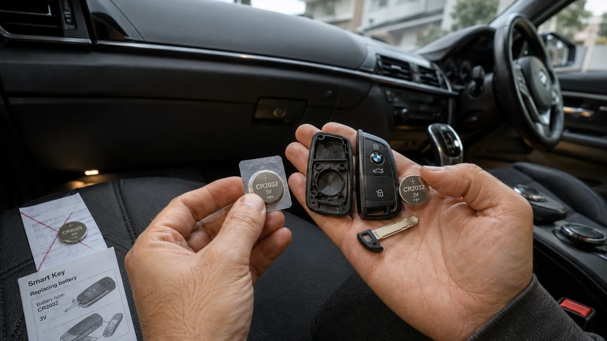 BMW スマートキー電池交換