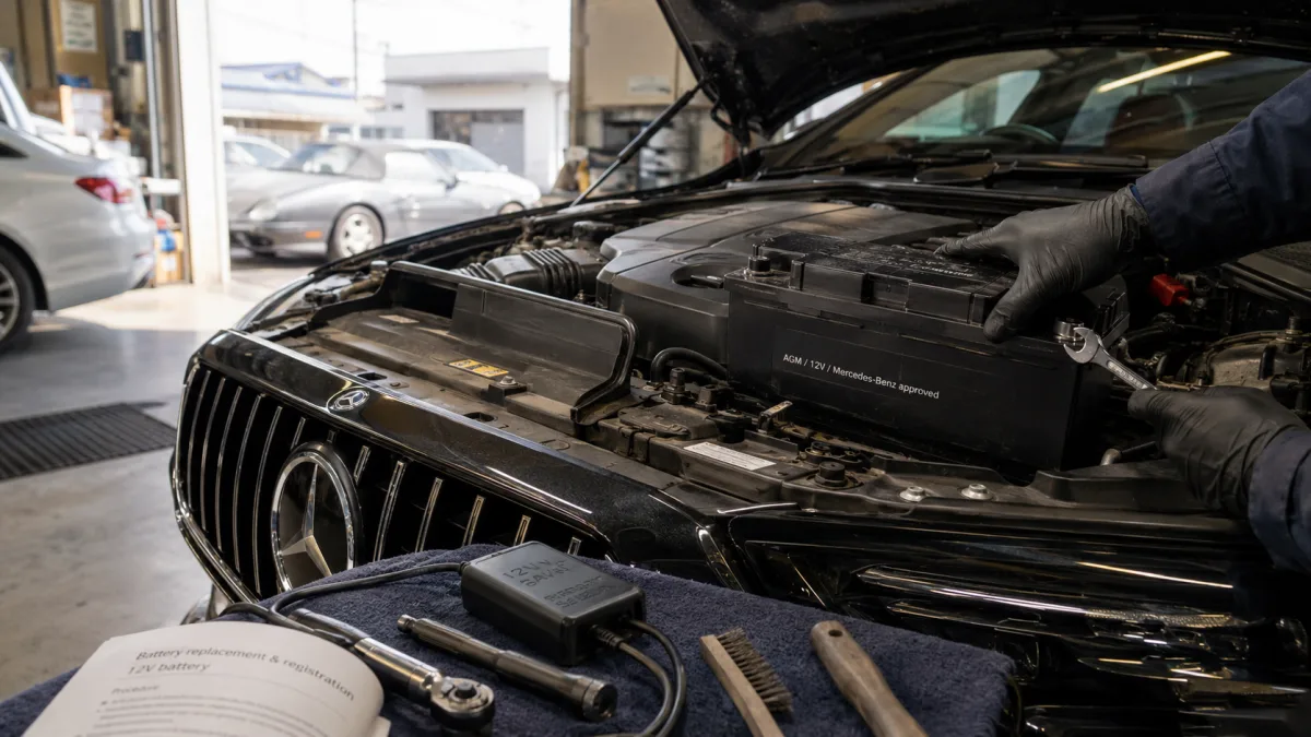 Mercedes バッテリー DIY W205/W213 AGM 工具【2026年版】